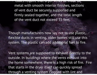 Prevent Dryer Vent Fires - Baton Rouge LA - Basic Chimney Sweep