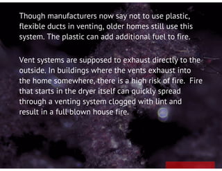 Prevent Dryer Vent Fires - Baton Rouge LA - Basic Chimney Sweep