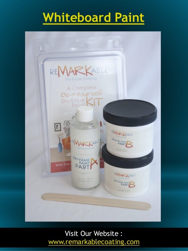 Dry erase board paint