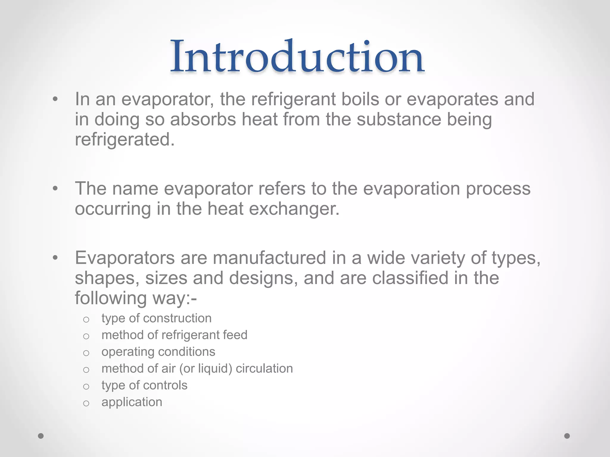 Dry expansion evaporators1 PPT