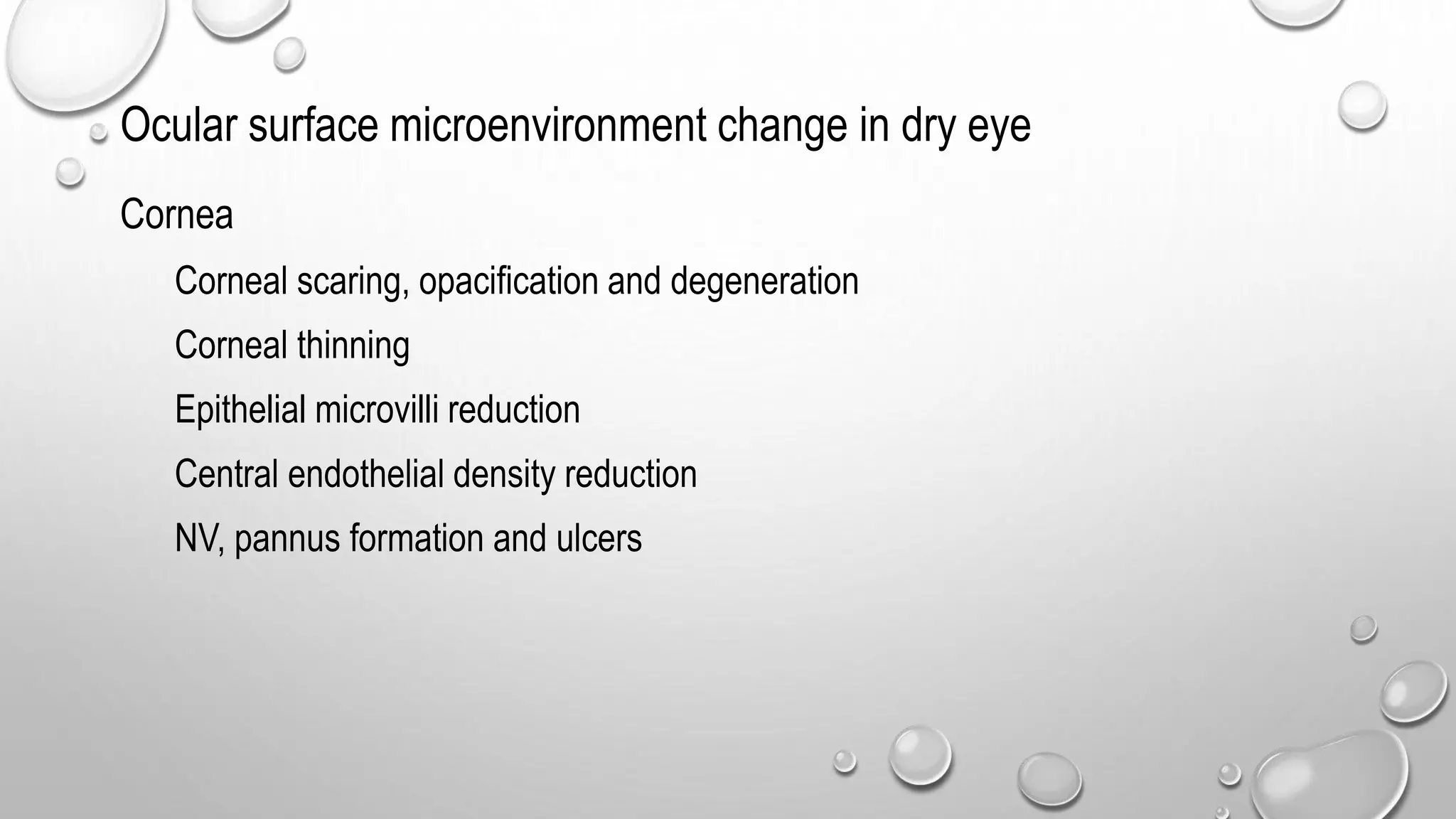 Dry eye syndrome