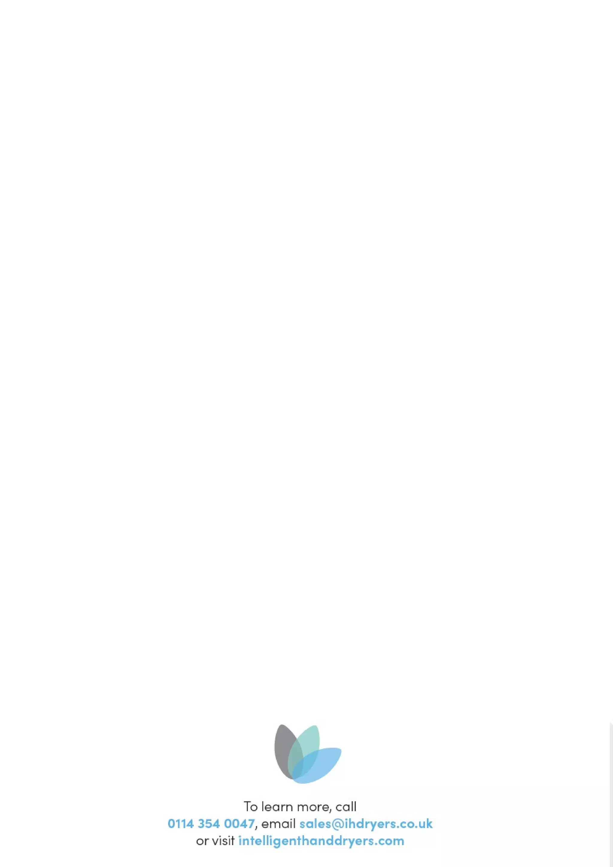 Dryflow Hand Dryers Product Catalogue