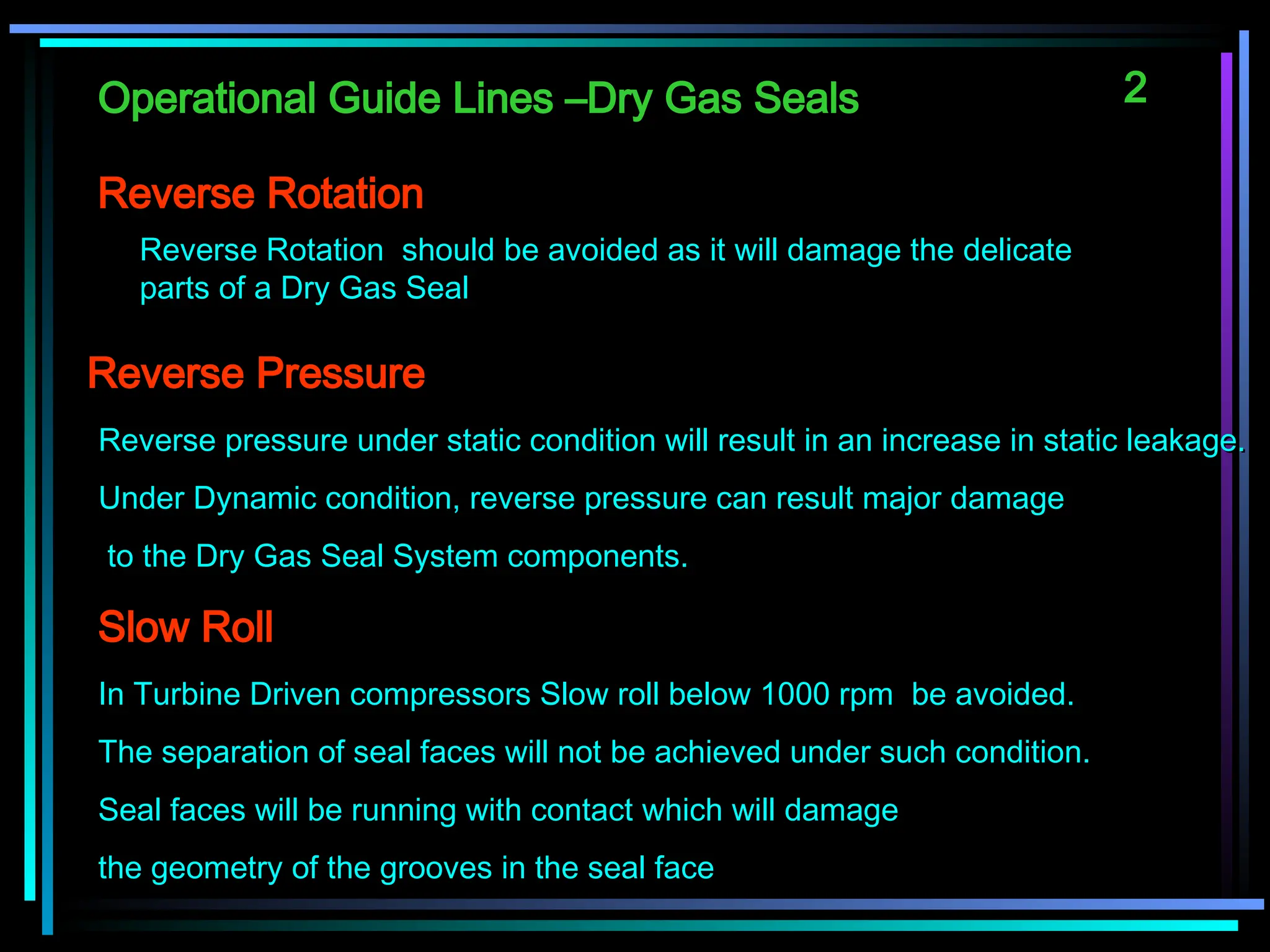 Dry gas seals presentation for gas pipe line | PPT