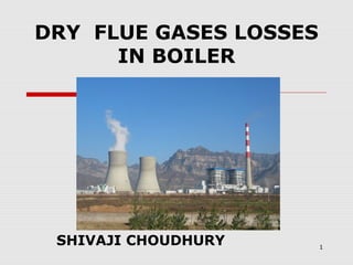 DRY FLUE GASES LOSSES
IN BOILER

SHIVAJI CHOUDHURY

1

 