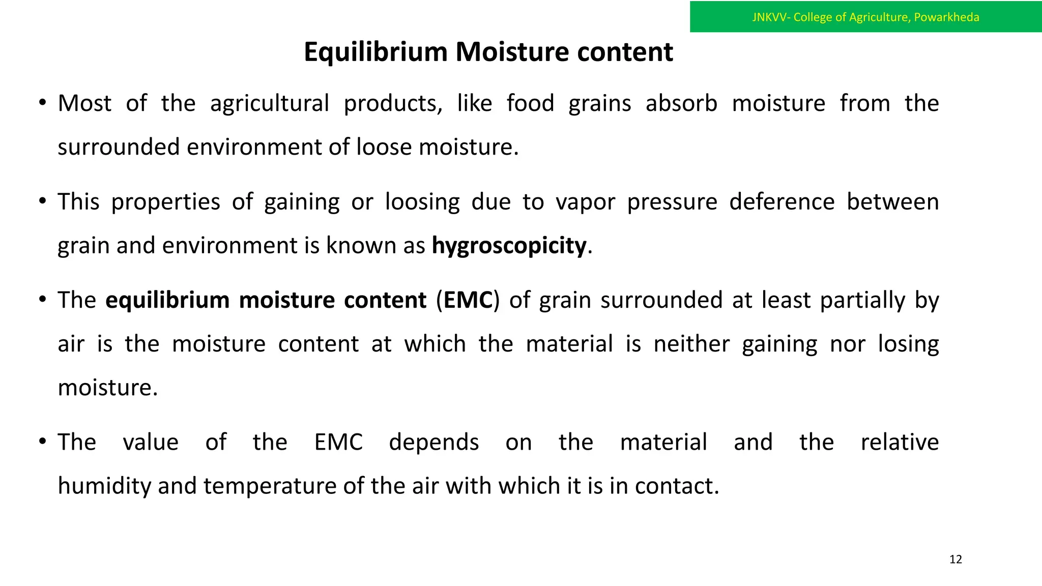Drying of agriculture product (Cereals, Pulses and Oilseed ) and ...