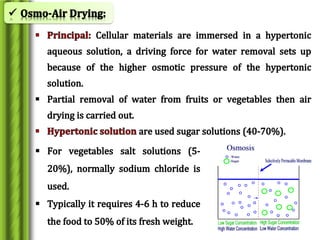 Drying and dehydration
