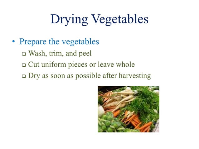 Drying and dehydration of fruits and vegetables | PDF