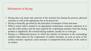 Physically Drying DRYING Pharmaceutical engineering Semester III 2nd year B Pharmacy | PPTX