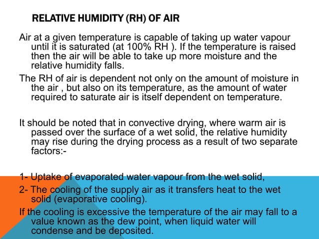 Drying (principles) | PPTX