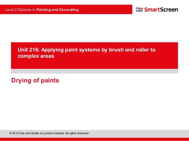 Drying Of Paints 4