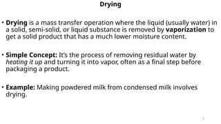 Drying of Solids Week 9-10 m.pptx for th | PPTX