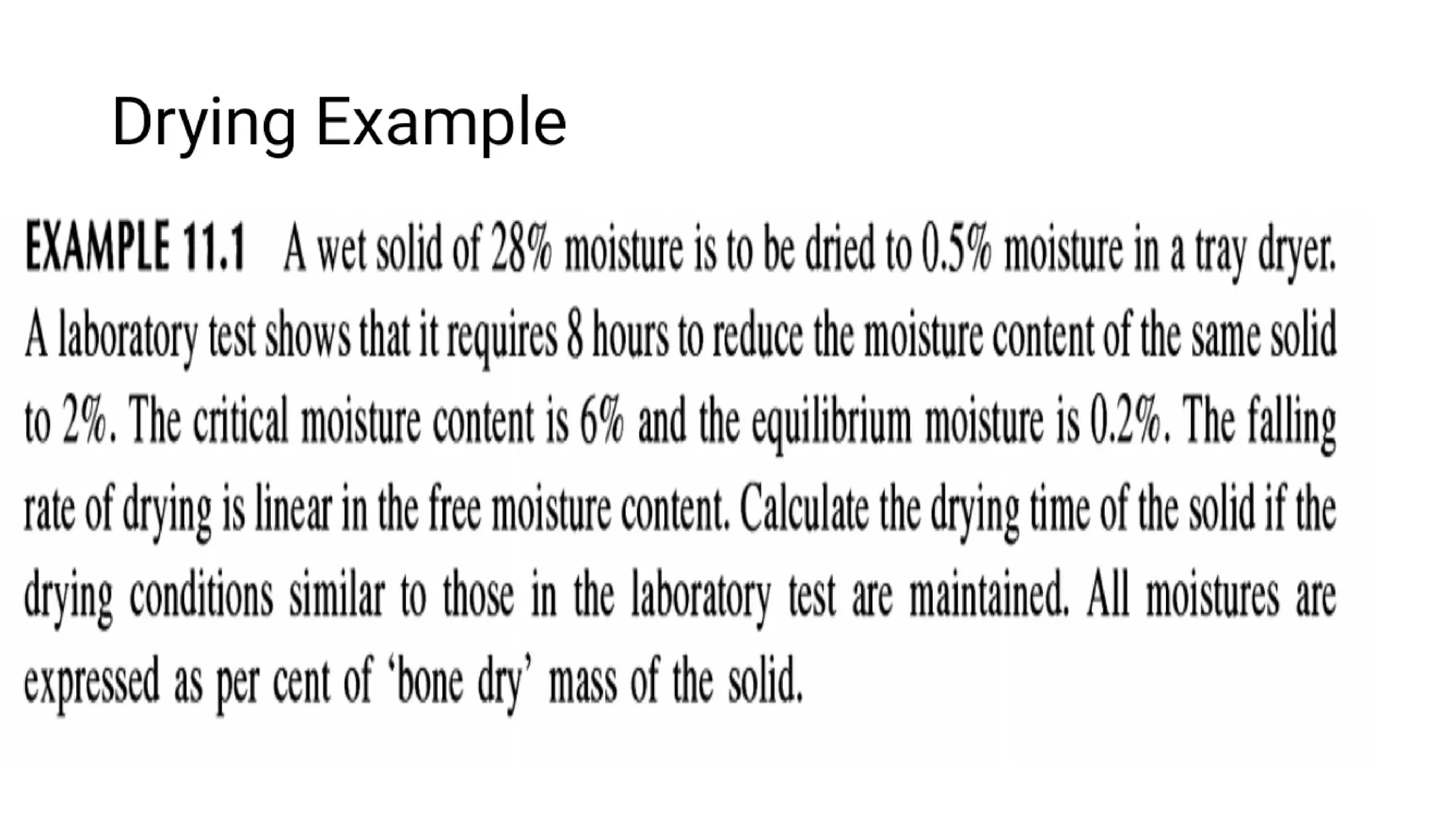 Vcd Drying Example drying ppt02.pdf for chemical engineering | PDF