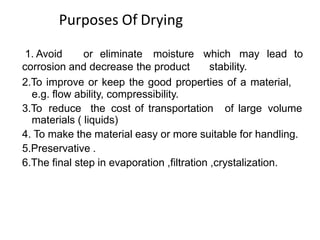 Drying and dehumidification | PPTX