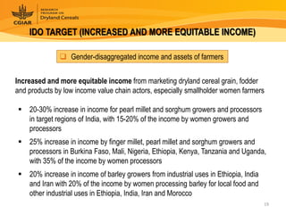 Dryland Cereals - Presentation for Discussion with Donors and Partners - June 2013