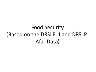 Informing sustainable and resilient development of pastoral and agro-pastoral production systems in Ethiopia 