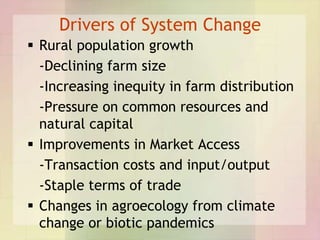 Applying a systems framework to research on African farming systems