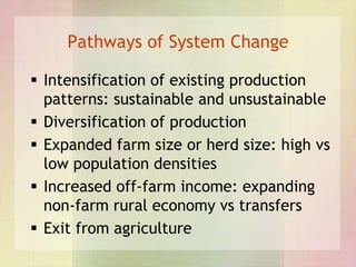 Applying a systems framework to research on African farming systems
