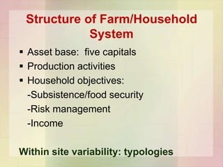 Applying a systems framework to research on African farming systems