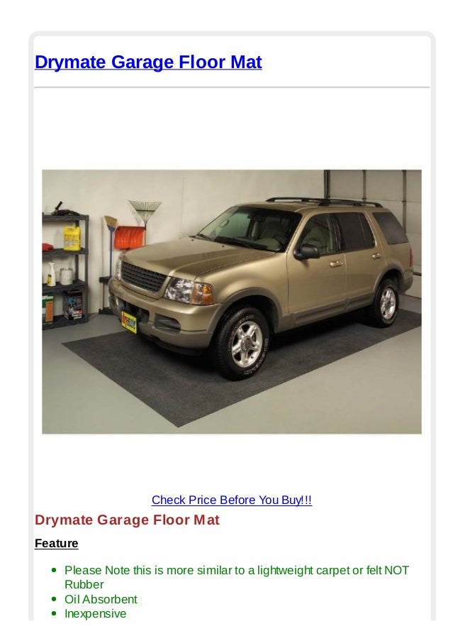 Drymate Garage Floor Mat