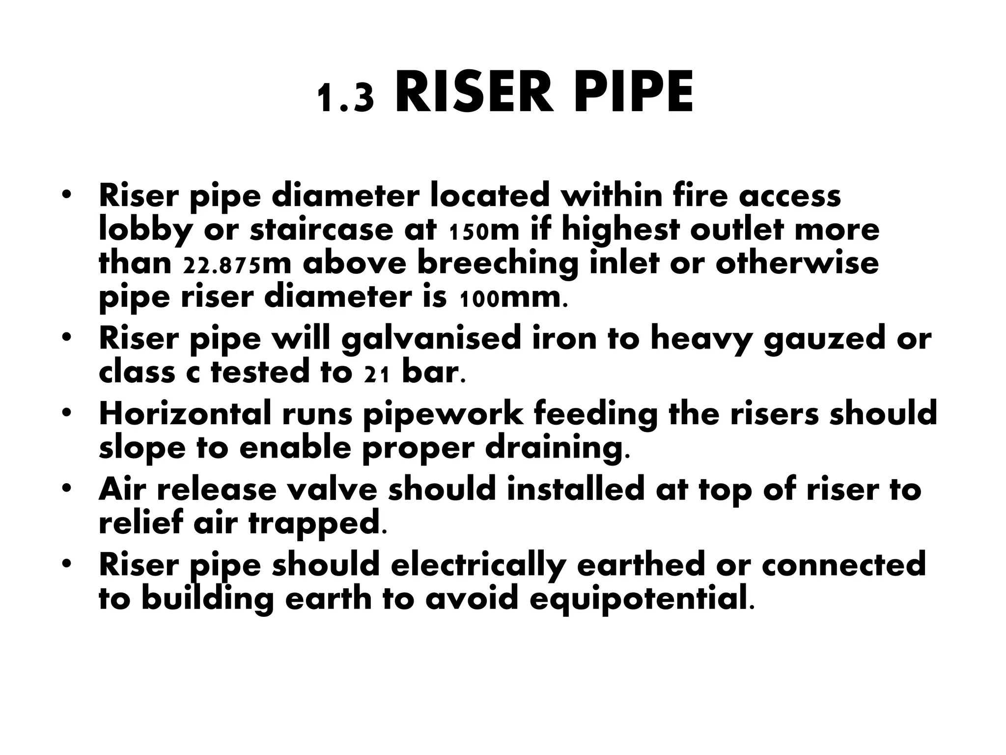Dry riser system | PPTX