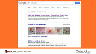 NEXT 2 SLIDES REDACTED.
FOR PUBCON ONLY!
SO SAD, SHOULDA BEEN THERE.
@Rhea #pubcon