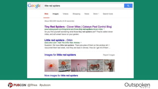 @Rhea #pubcon
WARNING:
When
Hummingbirds
attack!