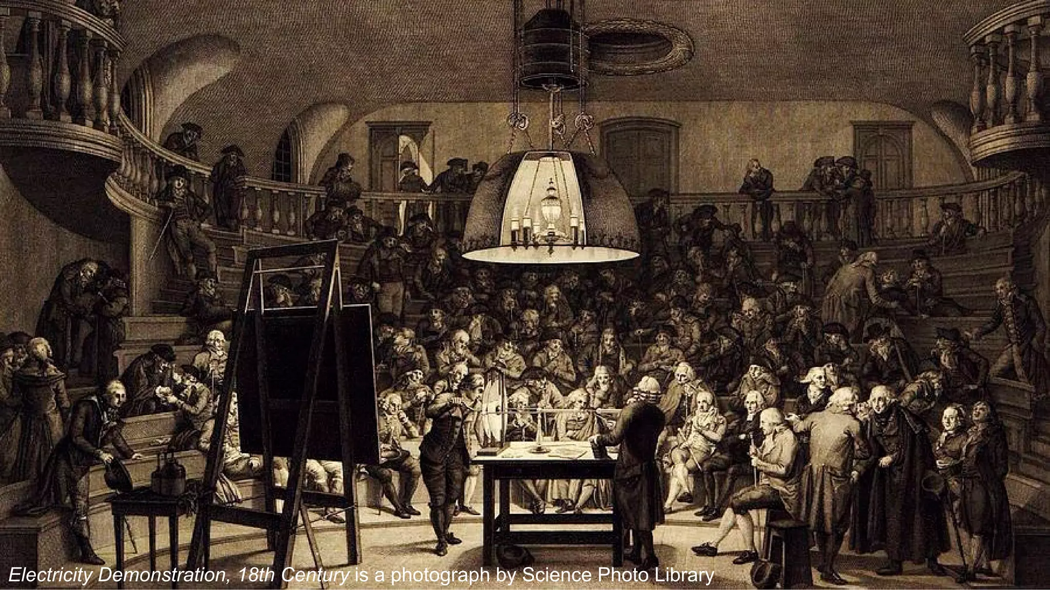 Electricity Demonstration, 18th Century is a photograph by Science Photo Library
 
