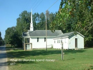 What do churches spend money
on?
 