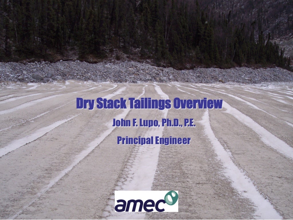 Dry Stack Tailings Overview