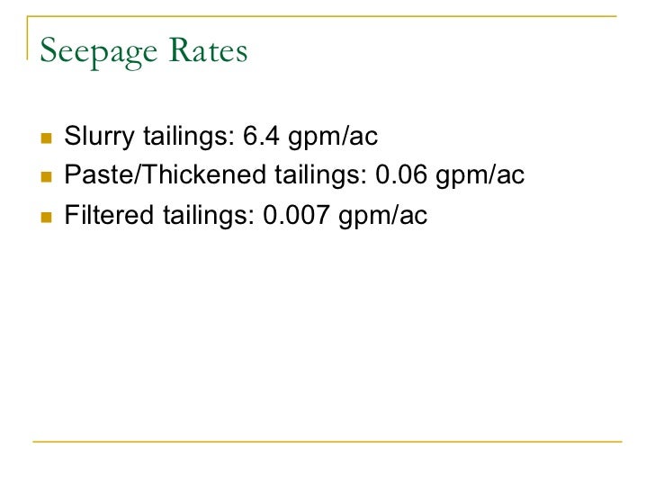 Dry Stack Tailings Overview