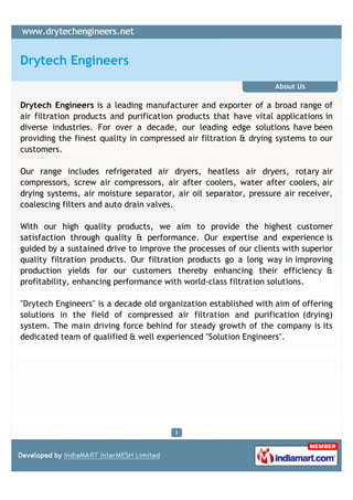 Drytechengineers :Air Filtration and Purification Products, Pune