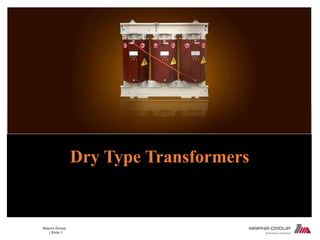 Mapna Group
| Slide 1
Dry Type Transformers
 