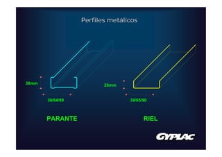 Perfiles metálicos




38mm                     25mm


       38/64/89                  39/65/90



       PARANTE                         RIEL
 