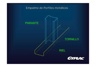 Empalme de Perfiles metálicos




PARANTE




                          TORNILLO


                      RIEL
 