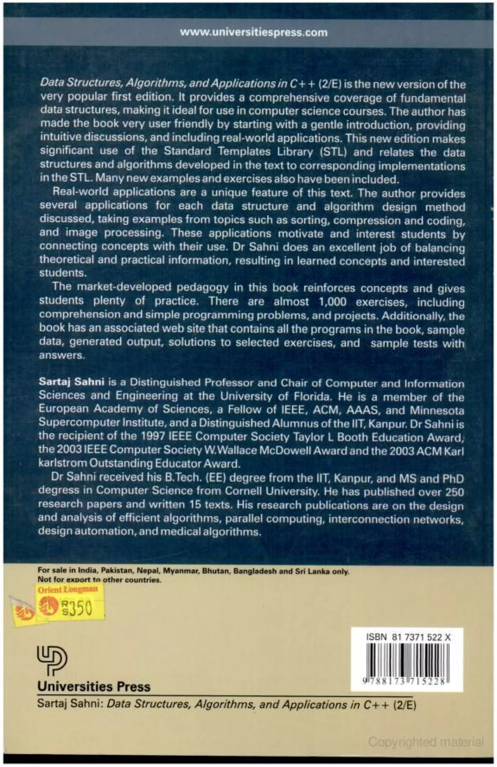 Fundamentals of Data Structures in C++ - Ellis Horowitz, Sartaj Sahni