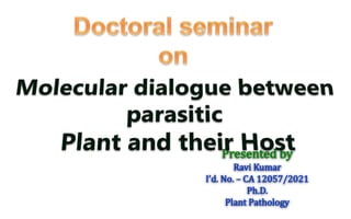 Presented by
Ravi Kumar
I’d. No. – CA 12057/2021
Ph.D.
Plant Pathology
 