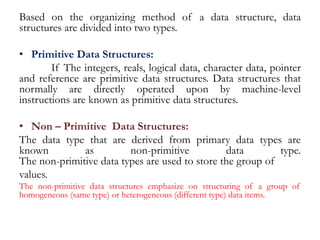 Data Structure Introduction for Beginners | PPTX