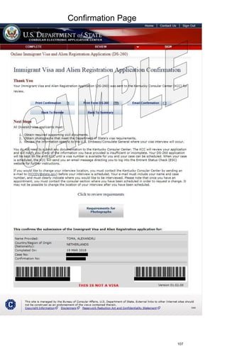 Confirmation Page
107
 