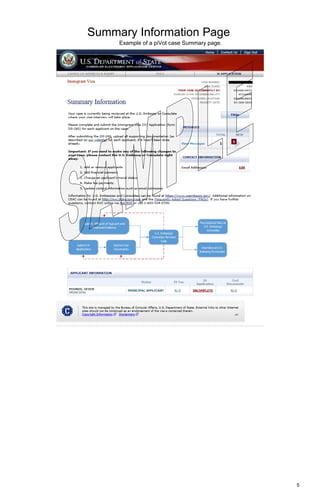 5
Summary Information Page
Example of a piVot case Summary page.
 