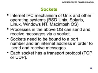 Distributed Systems inter process communication | PPTX