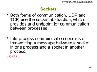 Distributed Systems inter process communication | PPTX