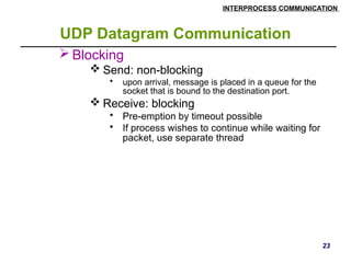 Distributed Systems inter process communication | PPTX