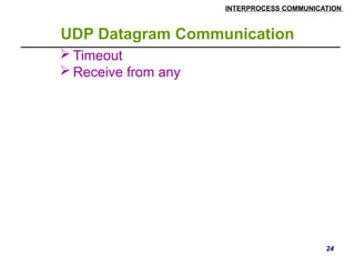 Distributed Systems inter process communication | PPTX