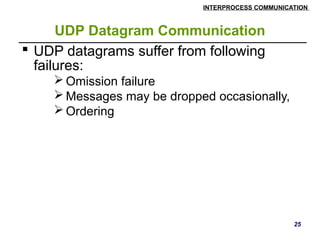 Distributed Systems inter process communication | PPTX