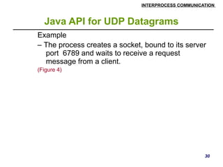 Distributed Systems inter process communication | PPTX