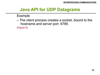 Distributed Systems inter process communication | PPTX