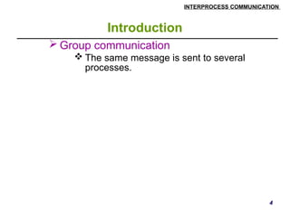 Distributed Systems inter process communication | PPTX