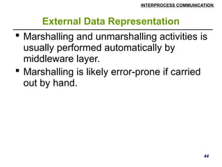 Distributed Systems inter process communication | PPTX