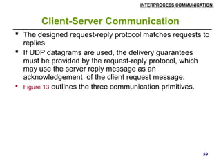 Distributed Systems inter process communication | PPTX
