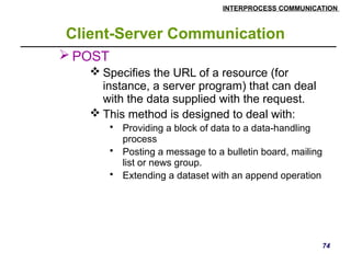 Distributed Systems inter process communication | PPTX